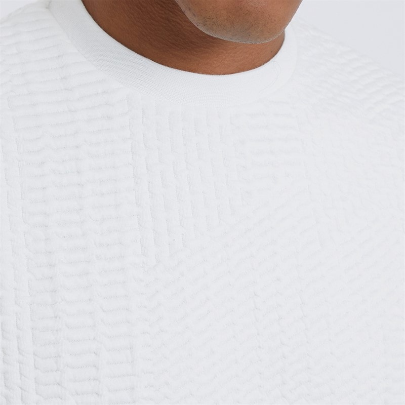 Brave Soul Herre Oversized Fit Miska T-shirt Creme - Billede 3