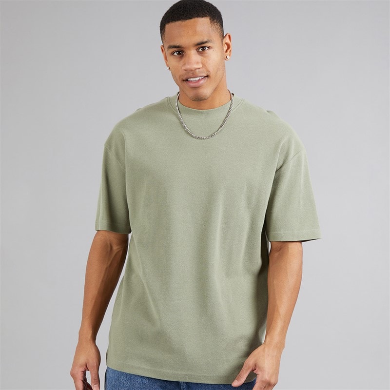 Brave Soul Herre Relaxed Fit Lao T-shirts Grøn