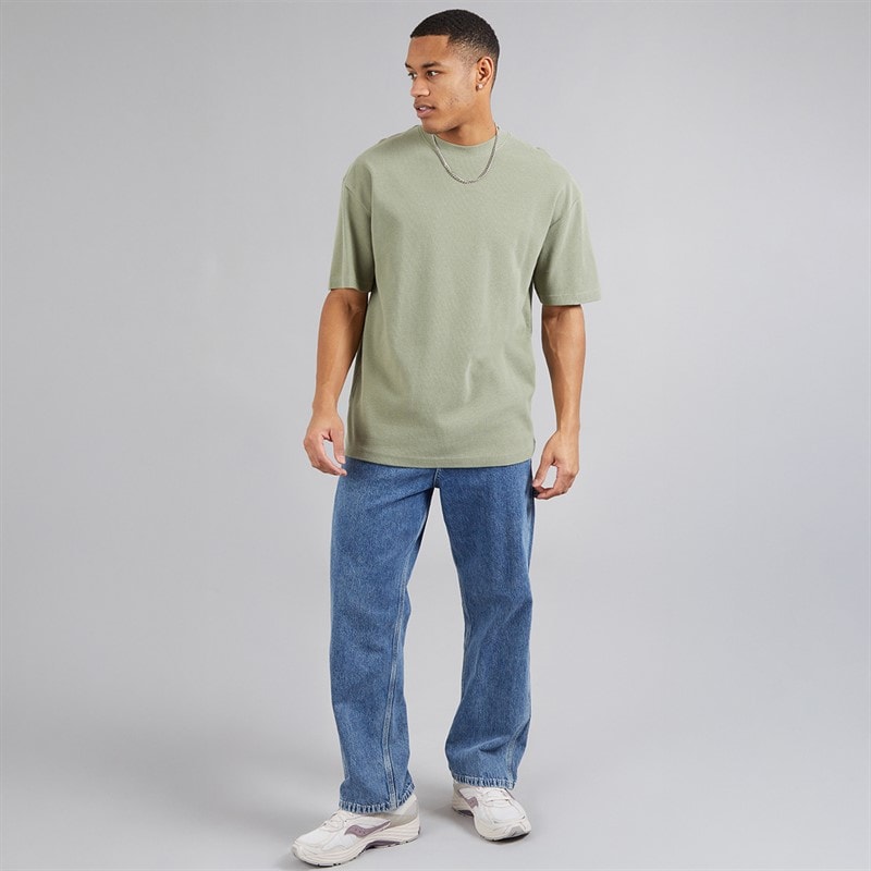 Brave Soul Herre Relaxed Fit Lao T-shirts Grøn - Billede 3