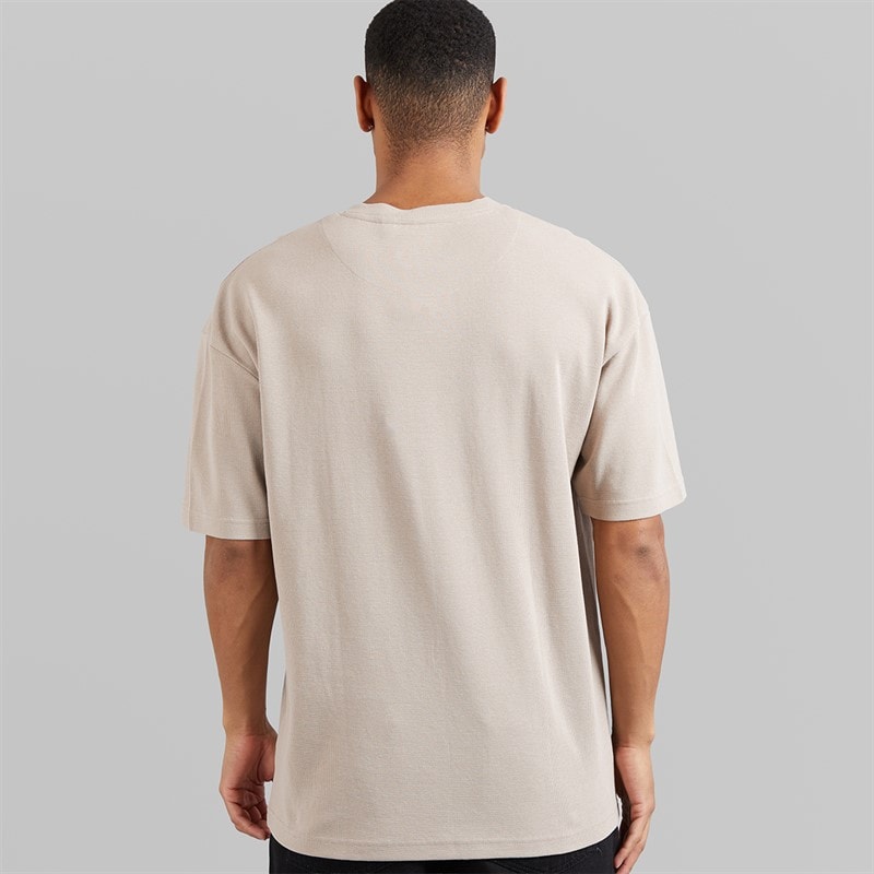 Brave Soul Herre Relaxed Fit Lao T-shirts beige - Billede 2