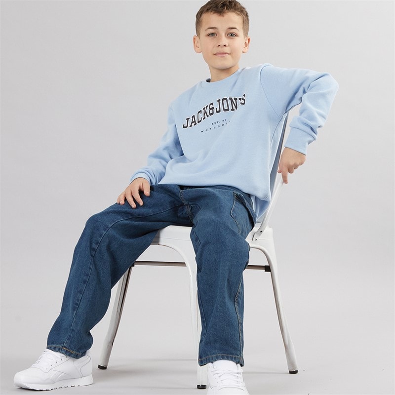 Brave Soul Drenge Løstsiddende Cargo Jeans Mellemblå - Billede 4