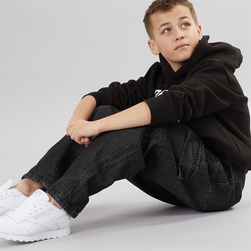 Brave Soul Drenge Løstsiddende Cargo Jeans Antracit - Billede 3