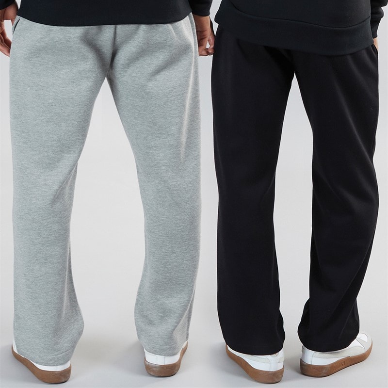 Brave Soul Herre Zeus To Pak Åben Kant Joggingbukser Sort/Grå - Billede 2