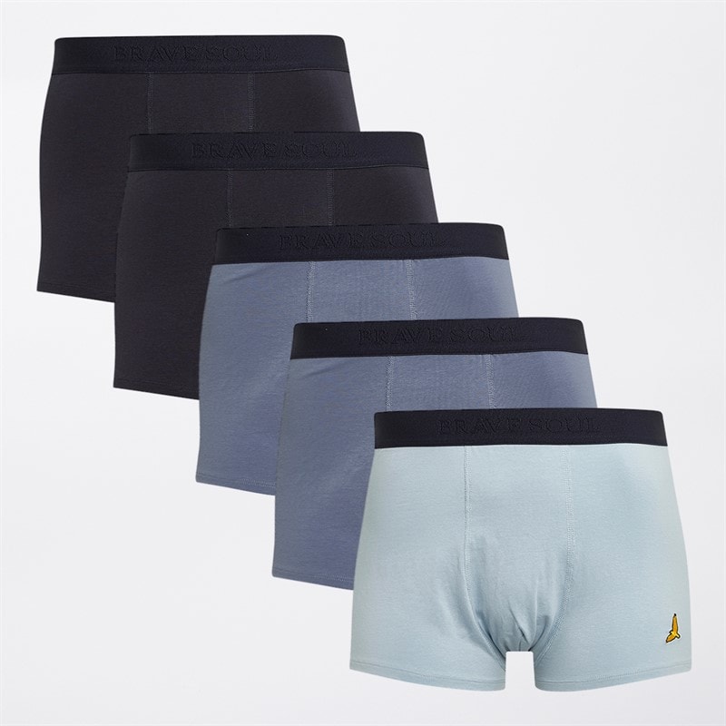 Brave Soul Herre Axel Five Pack Boksershorts Multi - Billede 1
