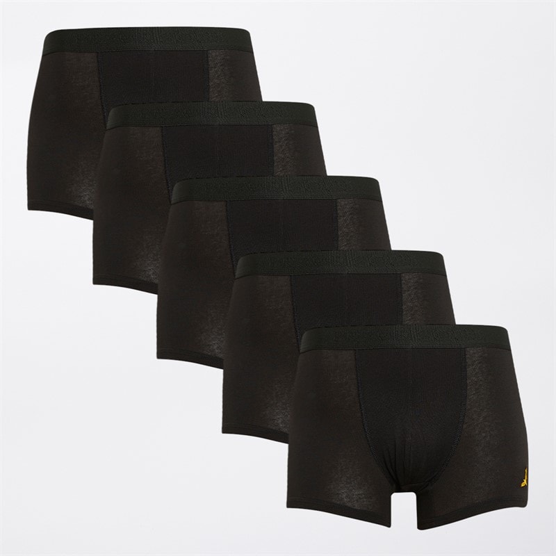 Brave Soul Drenge Fem Pak Boksershorts Sort - Billede 1