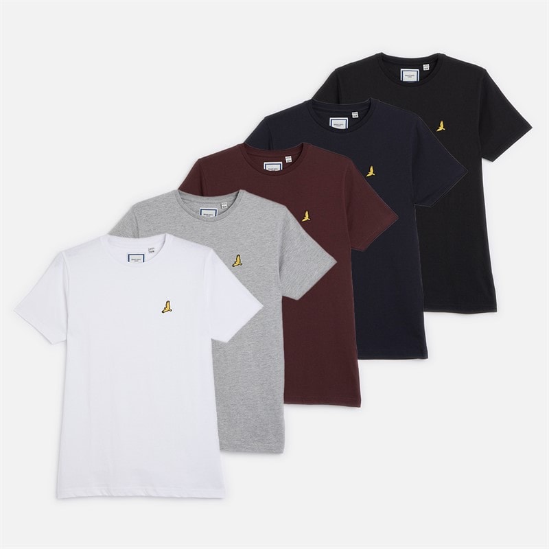Brave Soul Drenge 5-pak T-Shirts Multi - Billede 1
