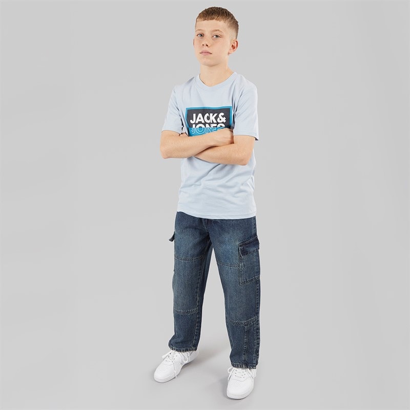Brave Soul Drenge løs pasform jeans mellemtrådet blå - Billede 4