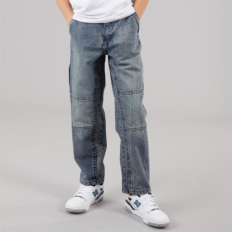 Brave Soul Drenge løse jeans Mid Blue - Billede 1