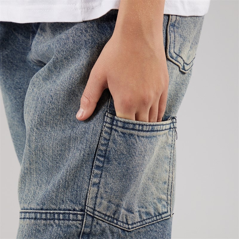Brave Soul Drenge løse jeans Mid Blue - Billede 3