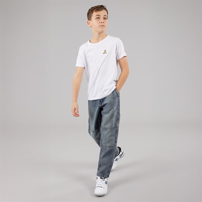 Brave Soul Drenge løse jeans Mid Blue - Billede 4