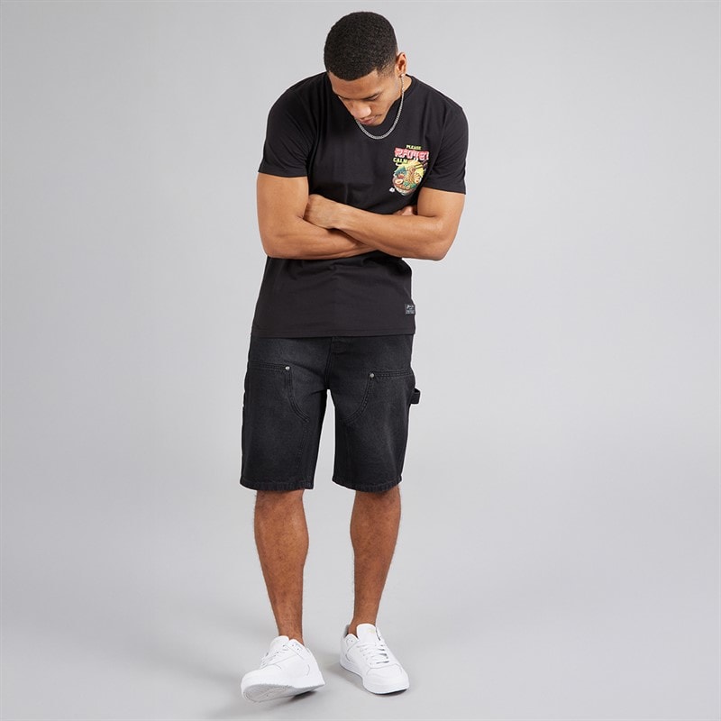 Brave Soul Herre Carpenter Shorts med Løst Fit Charc - Billede 4