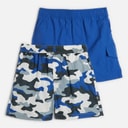 Brave Soul Drenge to pak svømme shorts blå/blå camouflage Blue + Blue Camo
