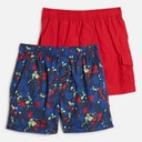 Brave Soul Drenge To pak Svømme shorts Rød/Multi print Red + Multi Print