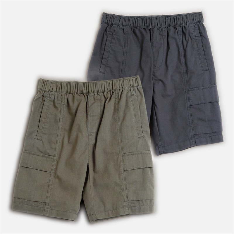 Brave Soul Drenge To Pak Cargo Shorts Navy/Grå Navy / Grey - Billede 1