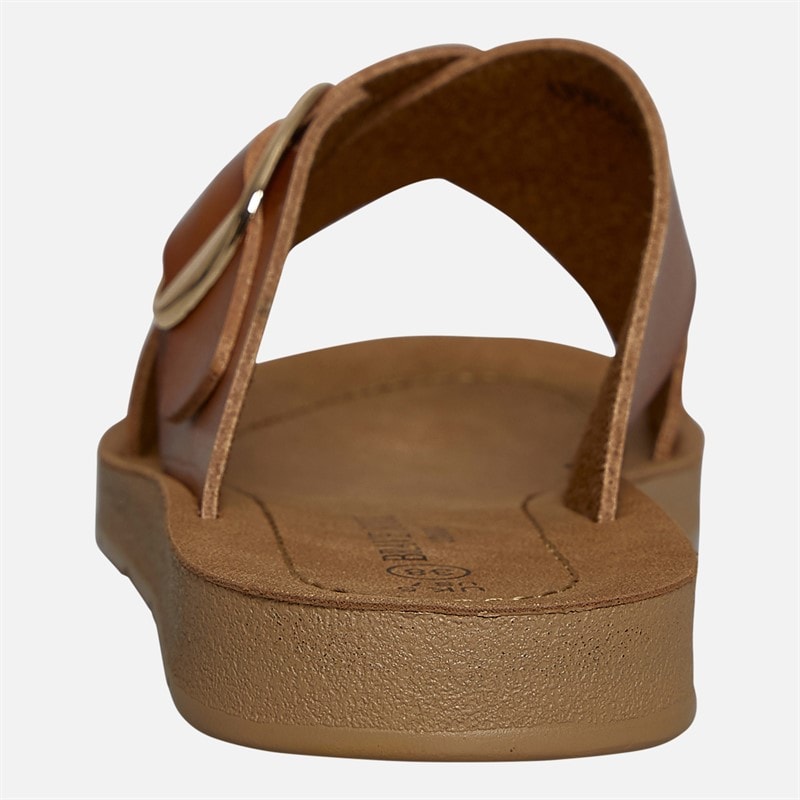 Brave Soul Dame Krydsrem Sandaler Tan - Billede 4