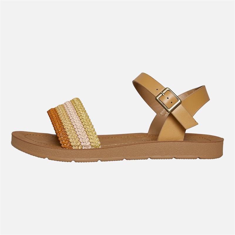 Brave Soul Dame Patti Ankelrem Sandaler Tan/Multi - Billede 2