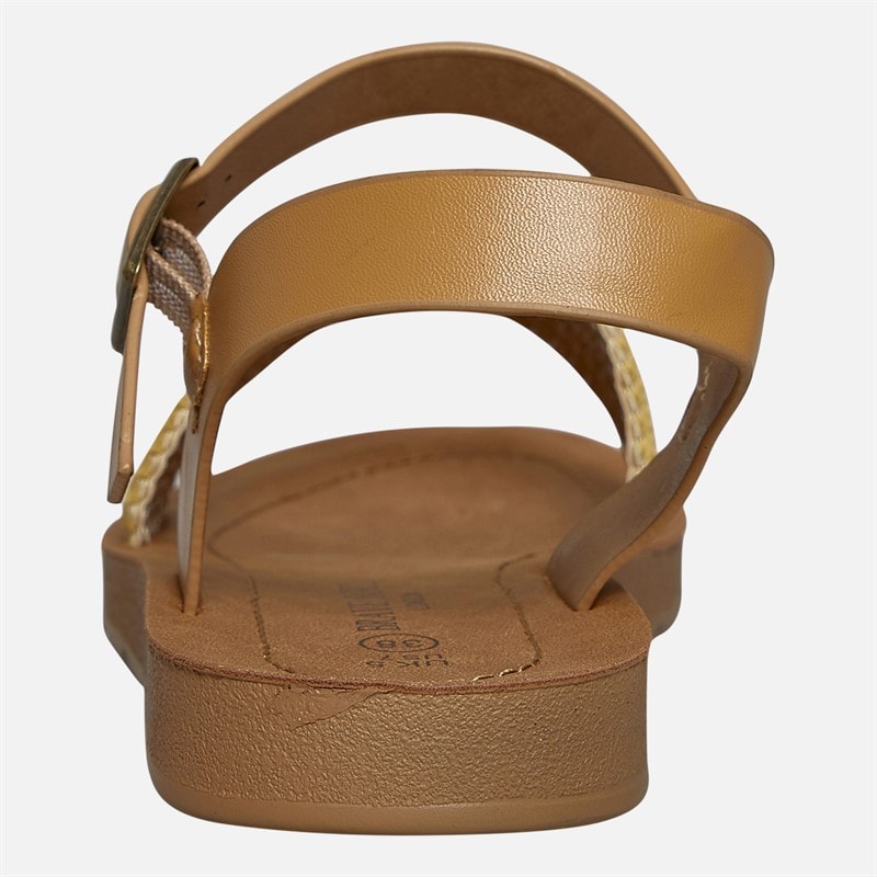 Brave Soul Dame Patti Ankelrem Sandaler Tan/Multi - Billede 4