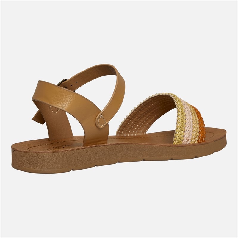 Brave Soul Dame Patti Ankelrem Sandaler Tan/Multi - Billede 5