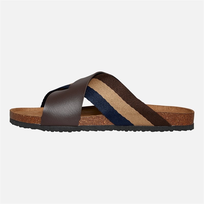 Brave Soul Herre Marvin Krydsrem Sandaler Brun/Navy/Sand - Billede 2