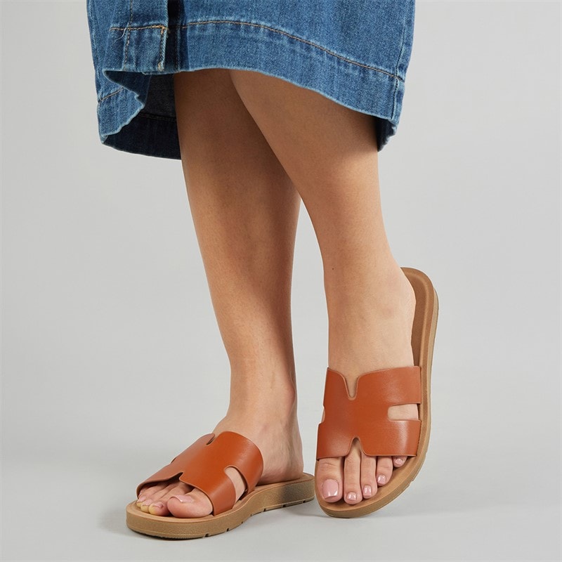 Brave Soul Dame Tina Sandaler Tan - Billede 1