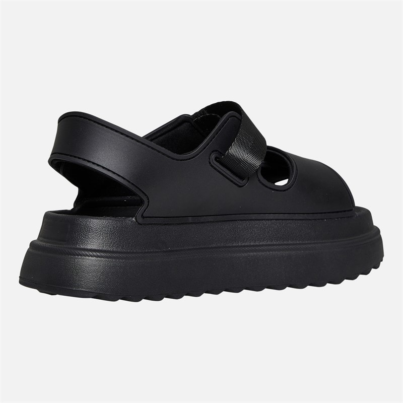 Brave Soul Dame sandaler med ankelrem og kraftig sål Sort - Billede 5