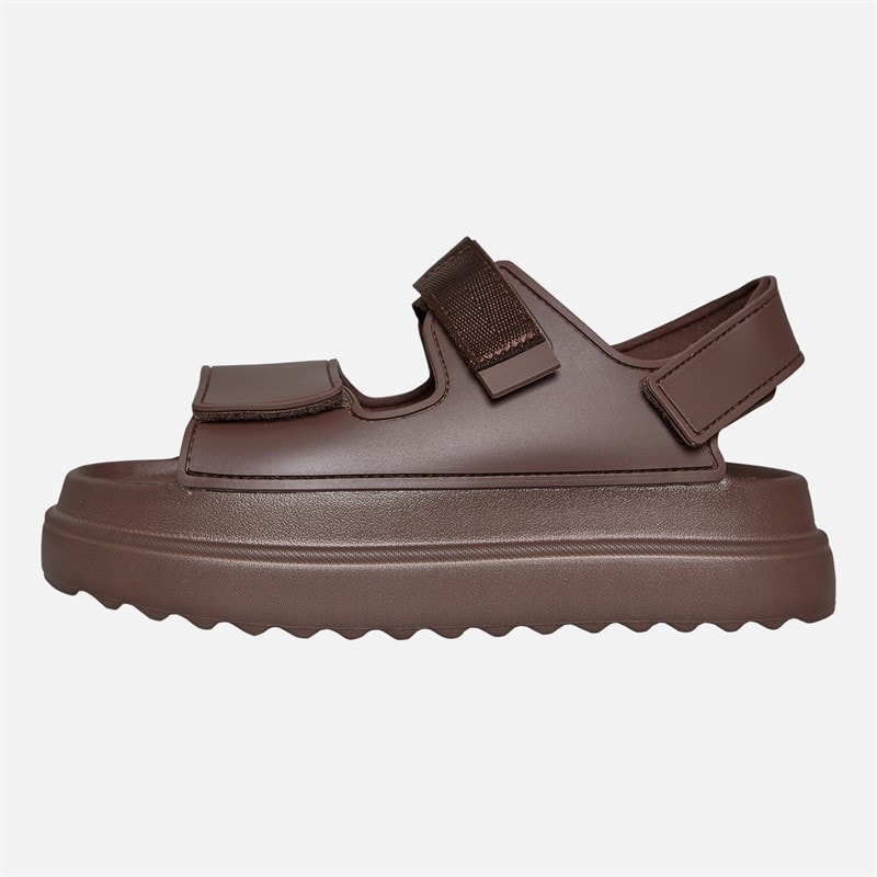 Brave Soul Dame sandaler med ankelrem og kraftig sål Mocha - Billede 2