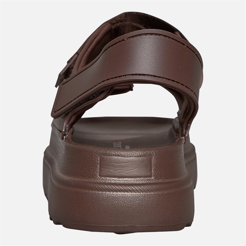 Brave Soul Dame sandaler med ankelrem og kraftig sål Mocha - Billede 4