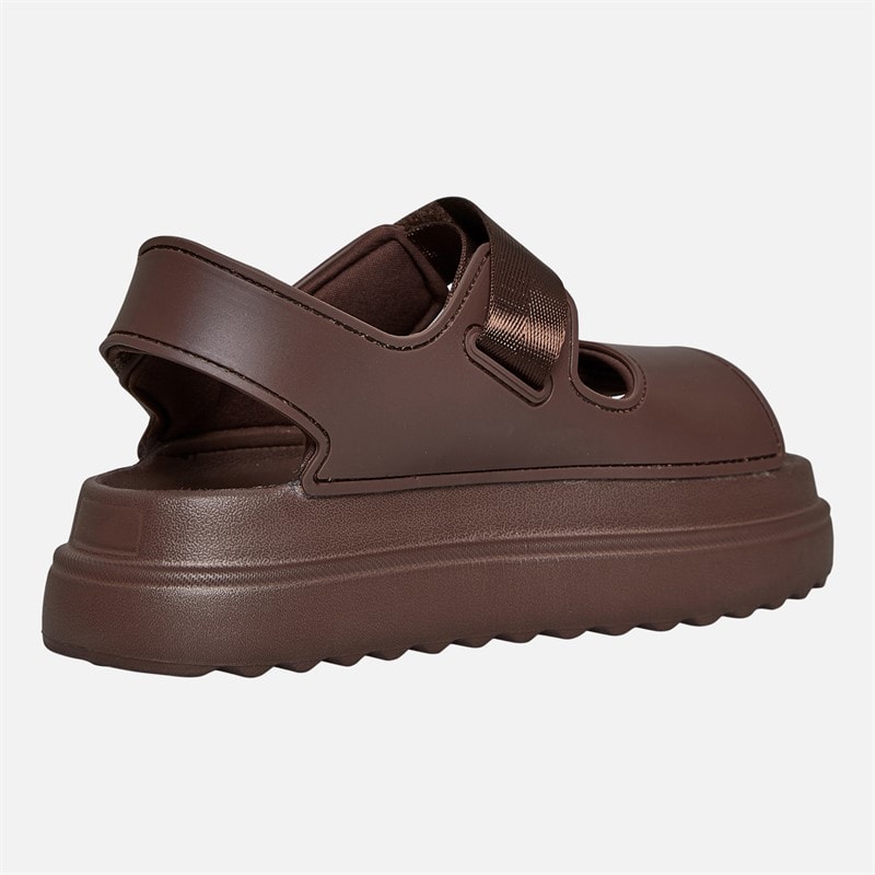 Brave Soul Dame sandaler med ankelrem og kraftig sål Mocha - Billede 5
