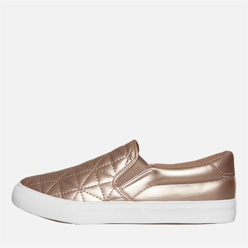 Brave Soul Dame Ster Gevatter Slip On Trænere Rose Gold Metallic - Billede 2