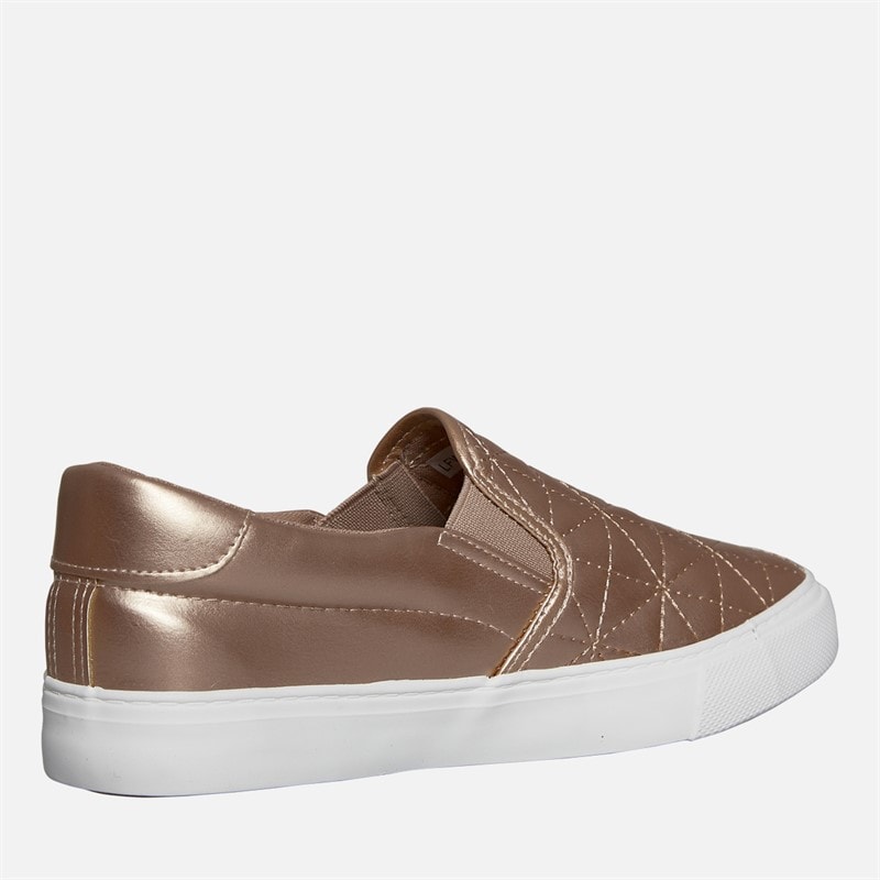 Brave Soul Dame Ster Gevatter Slip On Trænere Rose Gold Metallic - Billede 5