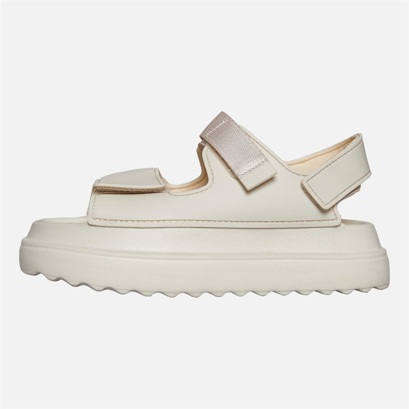 Brave Soul Dame sandaler med ankelrem og kraftig sål Cream - Billede 2