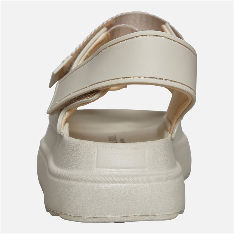 Brave Soul Dame sandaler med ankelrem og kraftig sål Cream - Billede 4