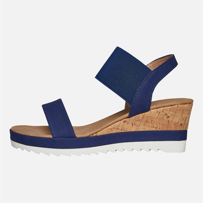 Brave Soul Dame Cher Kile Sandaler Navy/Tan - Billede 2