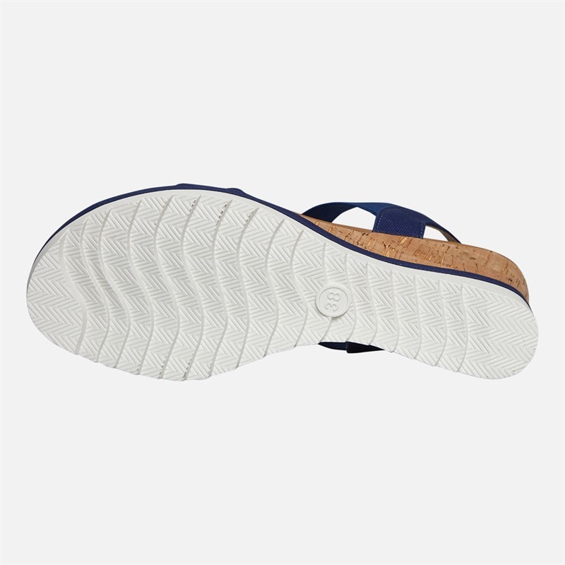 Brave Soul Dame Cher Kile Sandaler Navy/Tan - Billede 3
