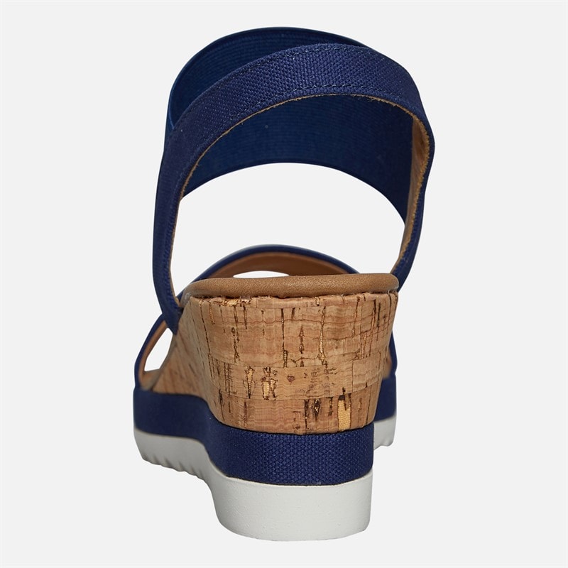 Brave Soul Dame Cher Kile Sandaler Navy/Tan - Billede 4