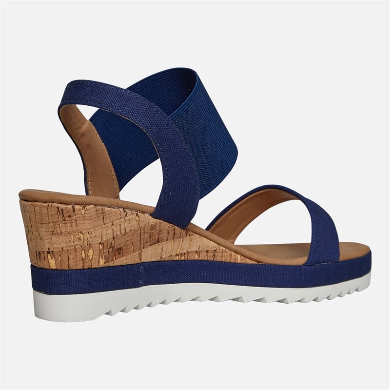 Brave Soul Dame Cher Kile Sandaler Navy/Tan - Billede 5