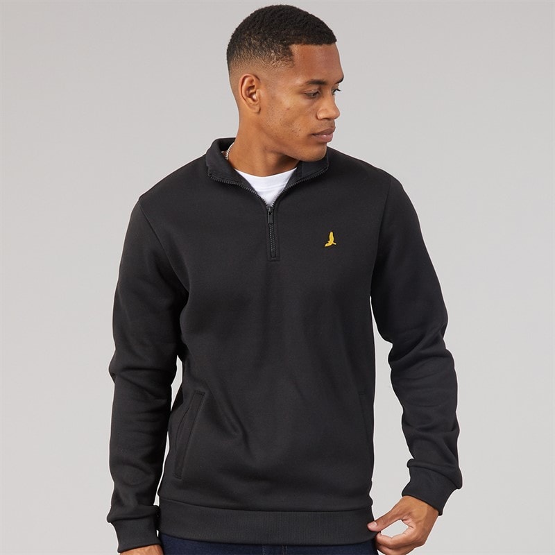 Brave Soul Herre Idaho Sweatshirt Sort - Billede 1