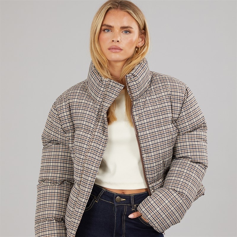 Brave Soul Dame Riva Tjekket Heritage Dunjakke Multi - Billede 1