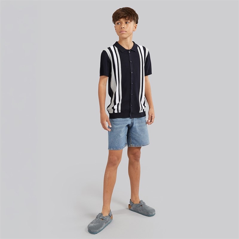 Brave Soul Drenge Woodhay Polo Shirt Navy - Billede 3