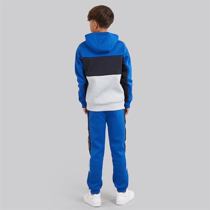 Brave Soul Drenge Parker Tracksuit Cobalt/Navy/Light Grey Marl Cobalt/Navy/Light Gery Ma - Billede 2
