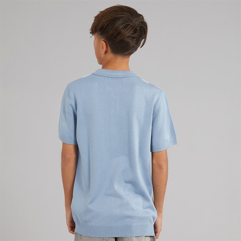 Brave Soul Drenge Woodhay Polo Shirt Steel Blue - Billede 2