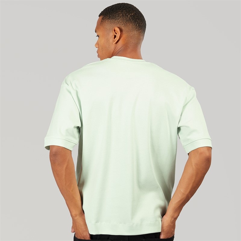 Brave Soul Herre Keikog Oversized T-shirt Washed Mint - Billede 2