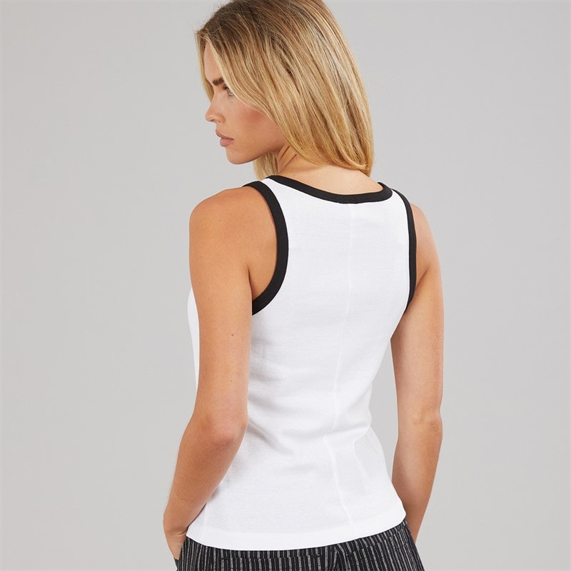 Brave Soul Dame Lucie Kontrast Vest Hvid/Sort - Billede 2