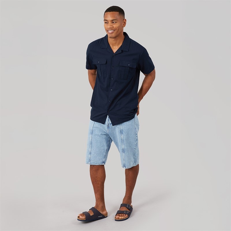Brave Soul Herre Mikitad Skjorte Navy - Billede 3
