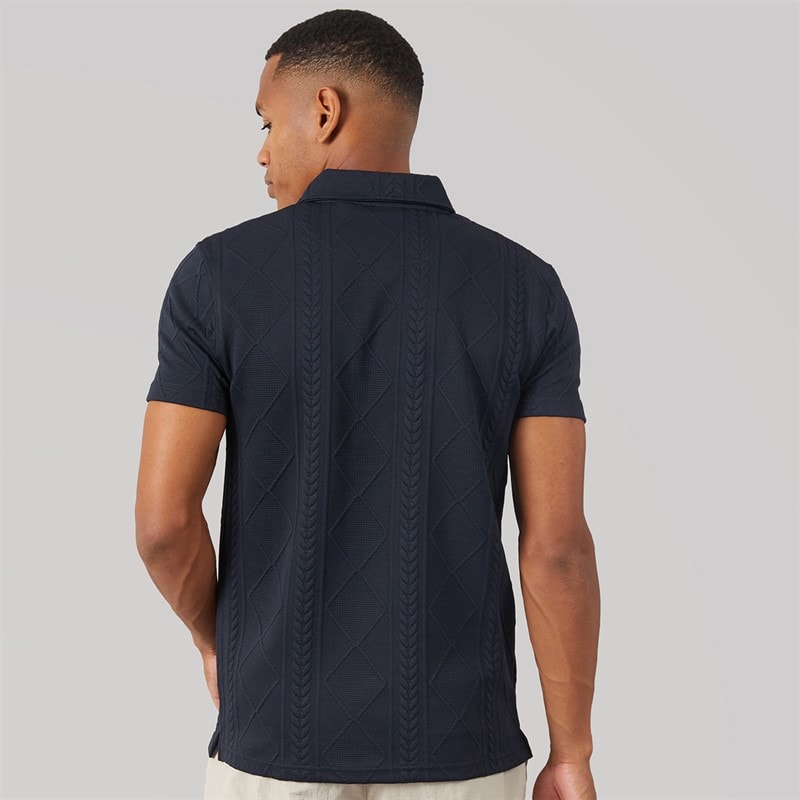 Brave Soul Herre Renix Polo Skjorte Mørkeblå Dk Navy - Billede 2