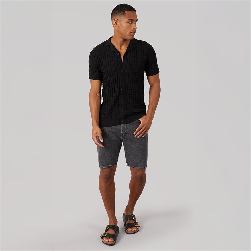 Brave Soul Herre Myah Skjorte Jet Black - Billede 4