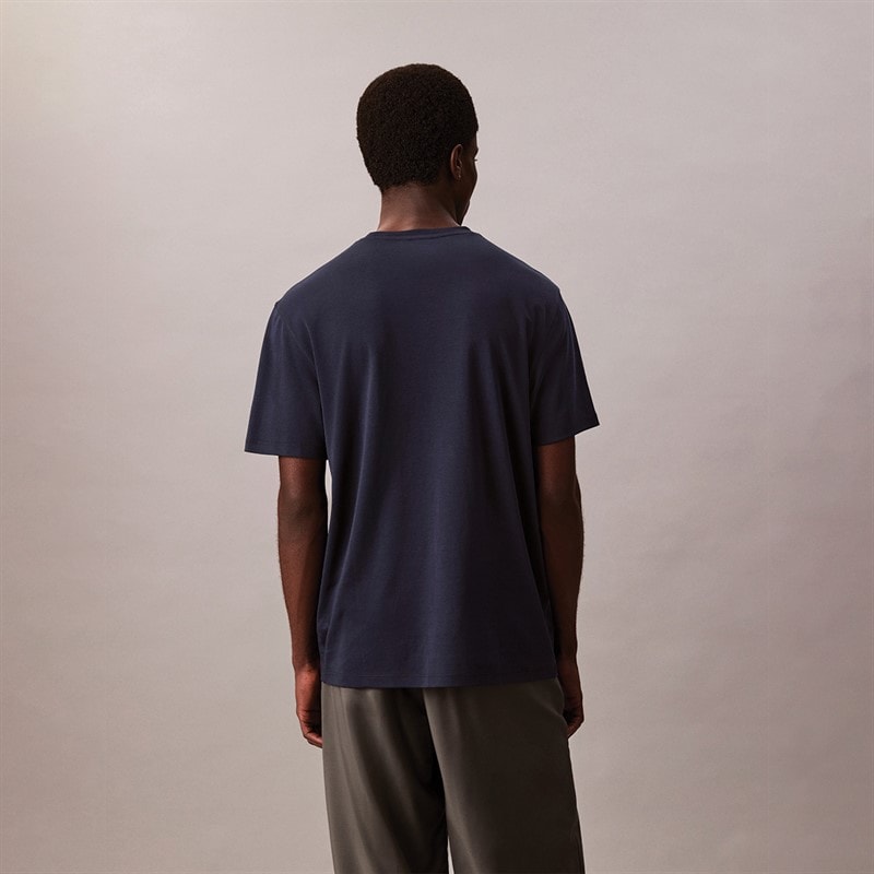 Calvin Klein Herre Supima Bryst T-Shirt Mørk Safir - Billede 2
