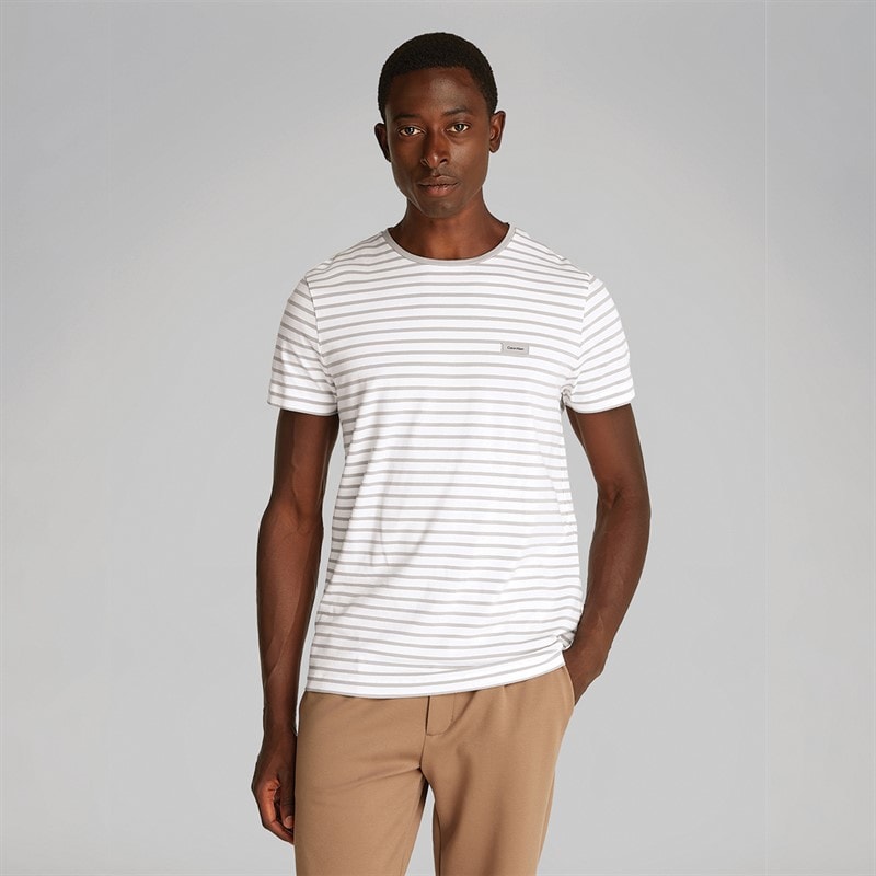 Calvin Klein Herre Slim Stribe T-Shirt K10K1141770K6 - Billede 1
