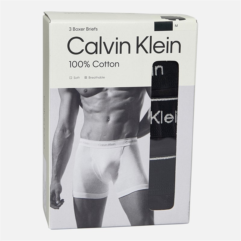 Calvin Klein Herre bomuld stretch tre pak bokser trusser Sort - Billede 2