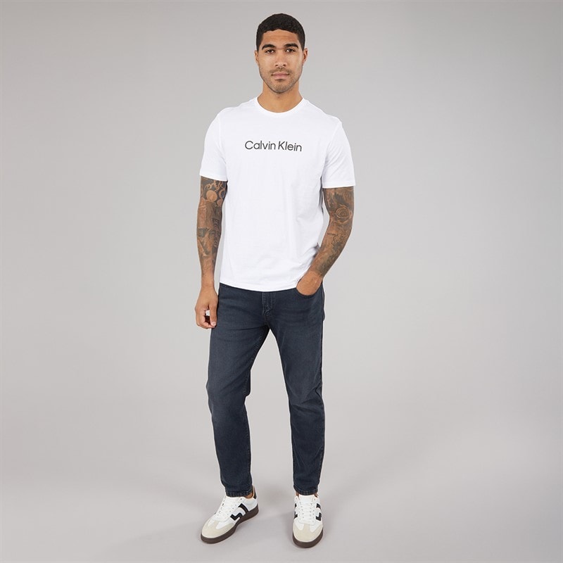 Calvin Klein Herre Sport Grafisk T-shirt Bright White - Billede 4